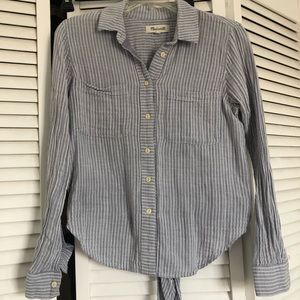Madewell striped button up